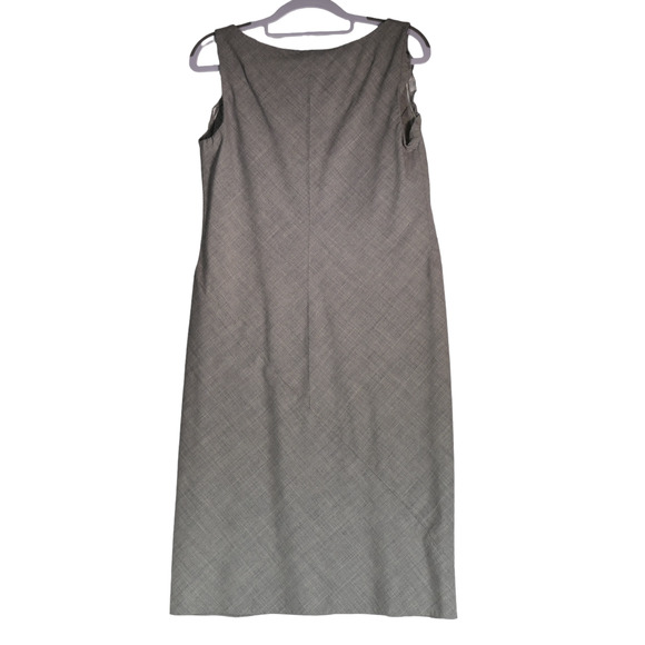 DKNY Essentials Dress Womens Small Gray Wool Spandex Blend Stretch Jumper - Picture 5 of 7
